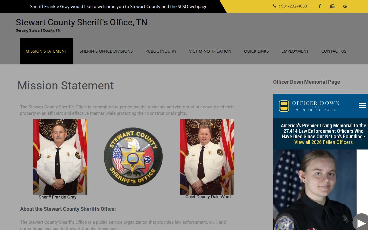 Stewart County Detention Center release records agency context